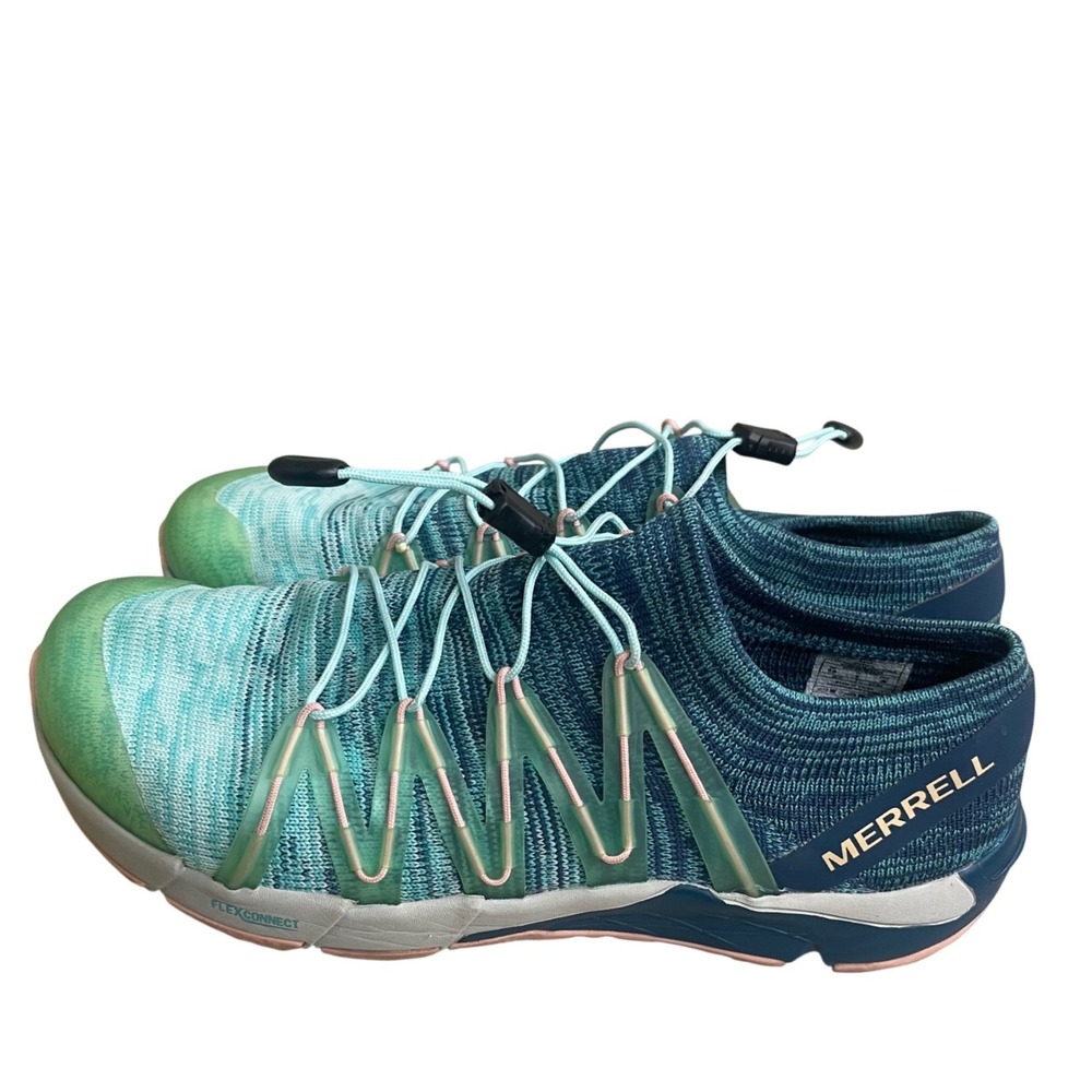 Merrell bare access  Flex knit euWomens 8.5 Teal Green Trail Running Shoes
